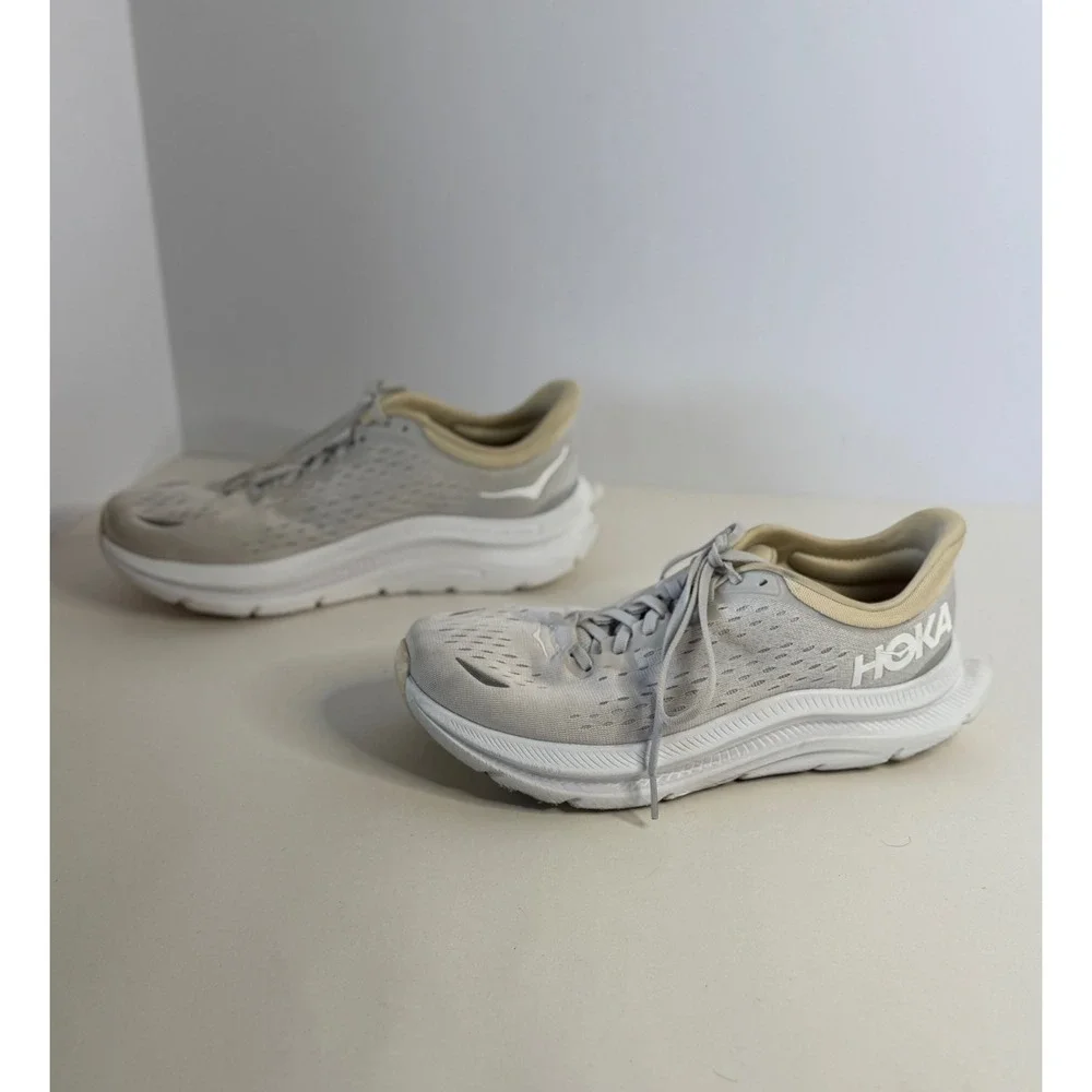 Hoka Kawana Nimbus Cloud White Running Shoes Womens 9.5 1123164 NCW